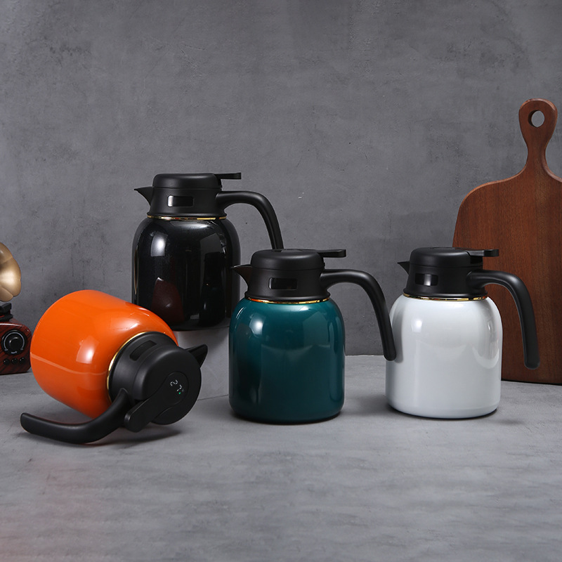 Manufacturer's 316 stainless steel insulated stewing pot with handle, portable coffee pot, large-capacity tea and water separation stewing pot details Picture
