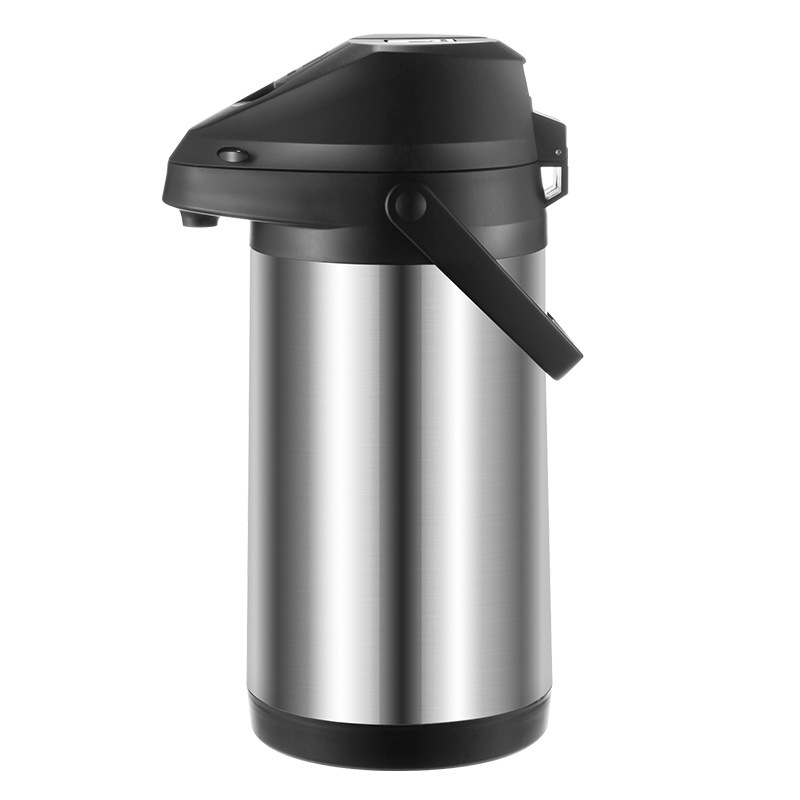 Pneumatic thermos flask, household large-capacity insulated kettle, stainless steel inner liner and outer shell, press-type thermos flask, boiling water bottle Item Picture