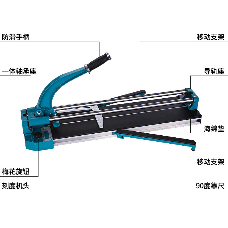 Manual brick cutting machine with knife cutting, household push knife floor tile cutting machine, 600, 800 push machine, hand-pushed type for tiles Specification drawing