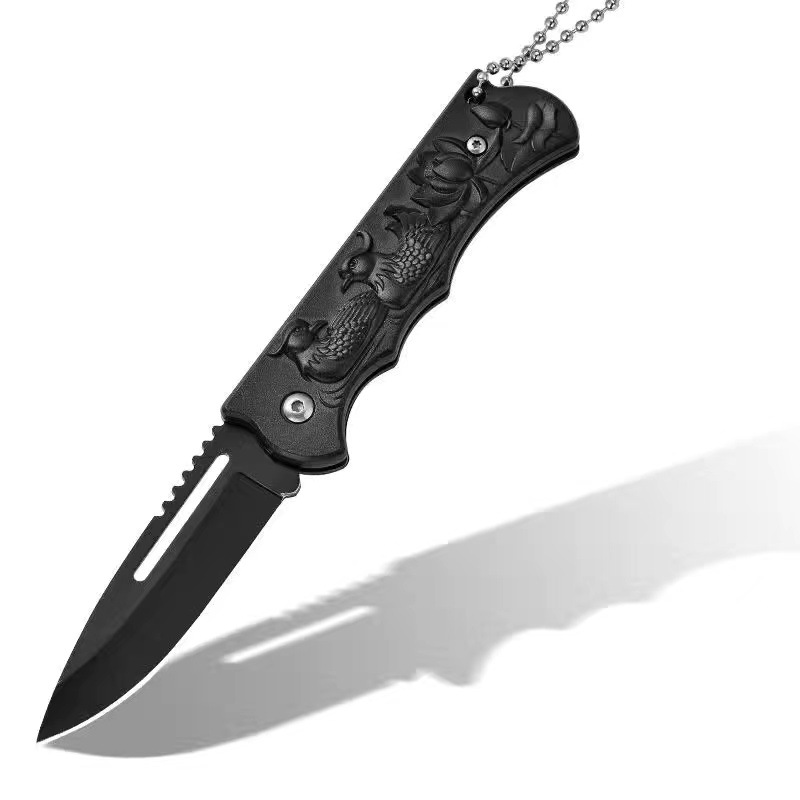 Wholesale outdoor folding knives, multi-functional survival portable express unpacking mini self-defense knives from the manufacturer undefined