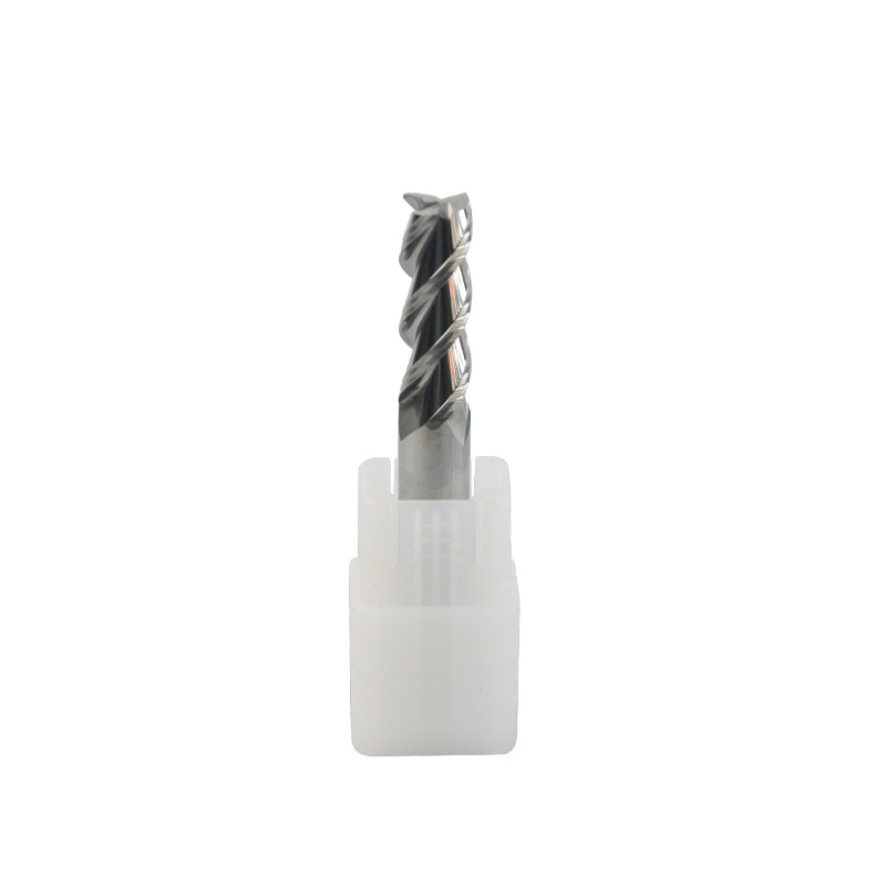 55-degree tungsten steel milling cutter, 3-edge hard tungsten steel alloy coated flat cutter, cnc numerical control tool, flat-bottomed three-edge end mill Item Picture