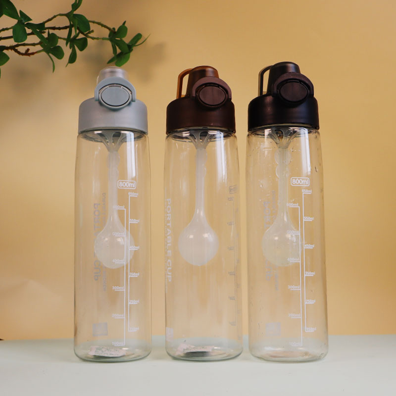 Customized transparent plastic water cups for summer student tea brewing, heat-resistant tea water bottles for boys and girls, wholesale space cups details Picture