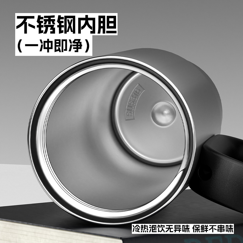 New cross-border stainless steel ice cup vacuum insulated cup, portable handle for keeping warm and cold coffee cup Specification drawing
