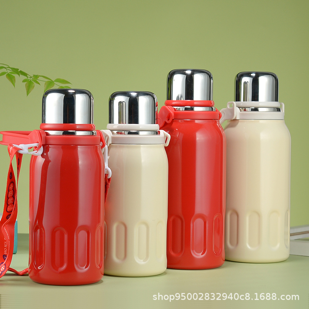 Coca-Cola 316 all-steel insulated cup, high appearance level, large-capacity water cup, portable stainless steel gift cup details Picture