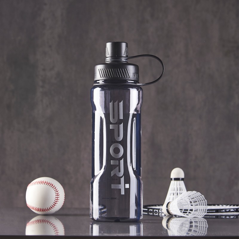 Large-capacity fitness water bottle, shock-resistant and leak-proof plastic cup for boys, high appearance level cup, high-temperature resistant pc space water cup details Picture