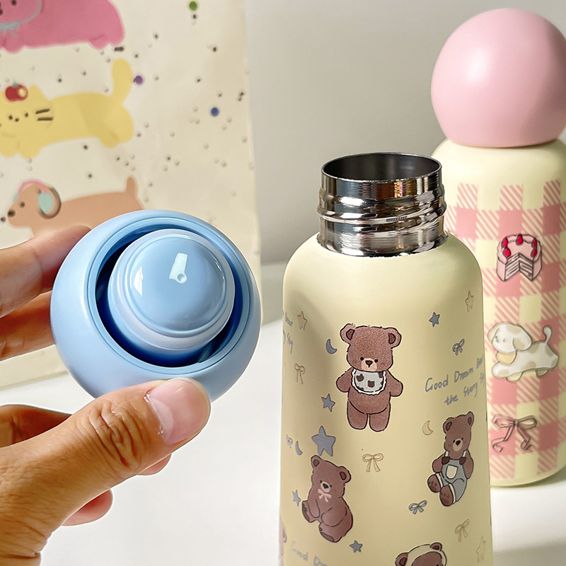 New 316 stainless steel round ball insulated cup, 350ml insulated cup, creative and cute student sports water cup Application Scenario