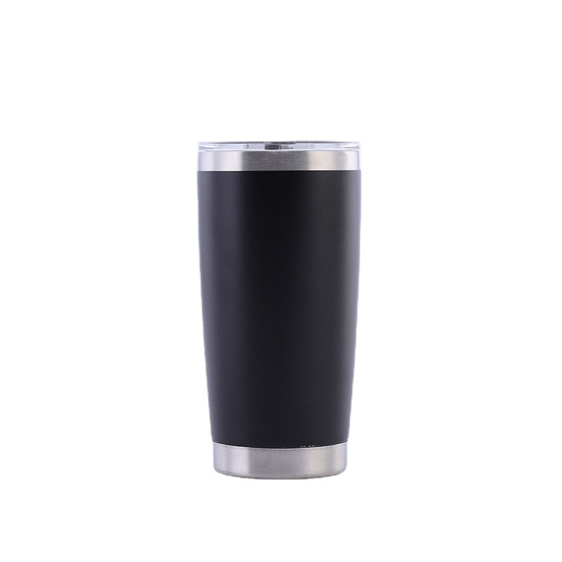 Amazon 20oz powder-coated ice cup, 304 stainless steel double-layer insulated outdoor cup, car cup Item Picture