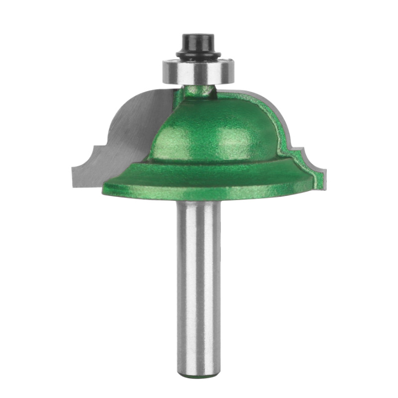 Yusheng thin door bucket knife, paint green 8-handle woodworking milling cutter, door frame line, door panel, cabinet pattern line cutter head Item Picture