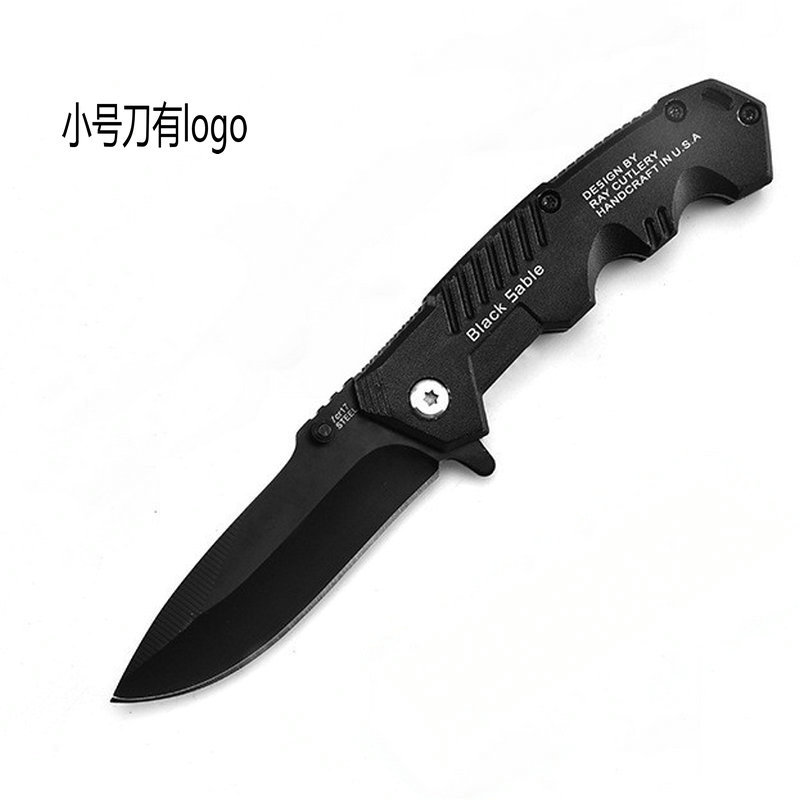 Factory high-hardness stainless steel folding knife, outdoor survival self-defense tactical sharp outdoor knife, portable fruit knife undefined