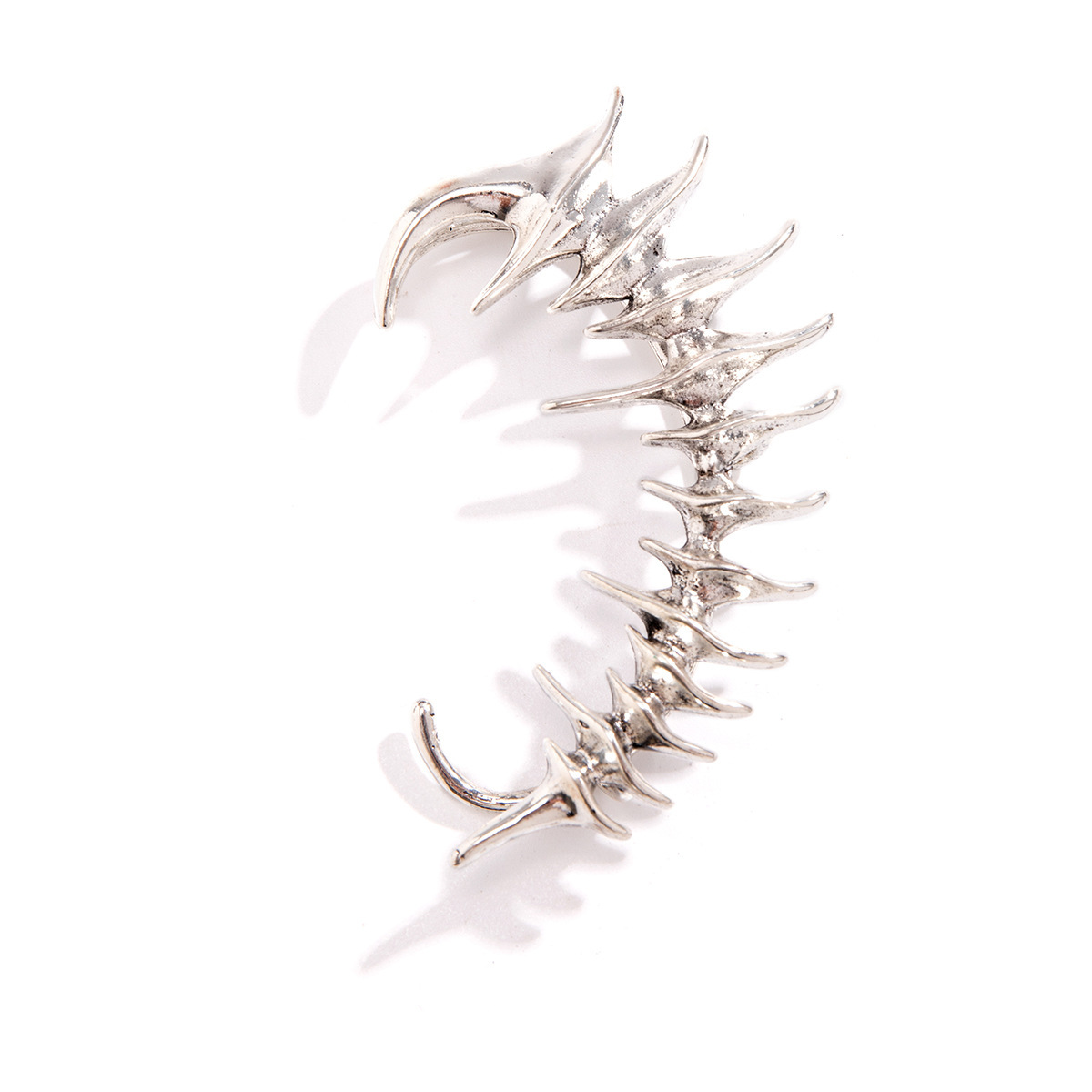 European and American cross-border Gothic punk thorn dark elf earring without ear holes Ear bone clips Niche earring Item Picture