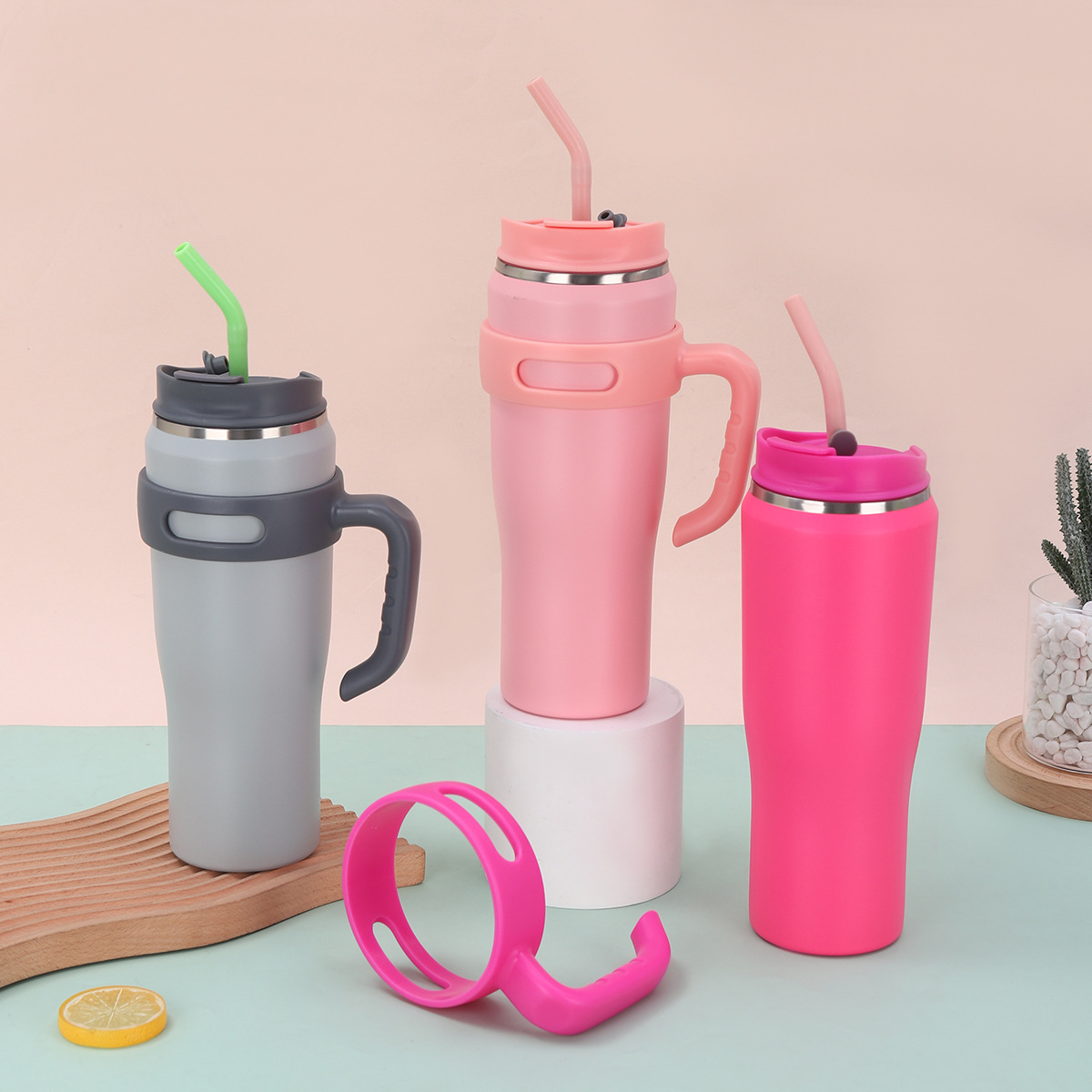 New large-capacity 304 stainless steel vacuum portable 40oz handle car insulated cup for men and women, office coffee cup Specification drawing