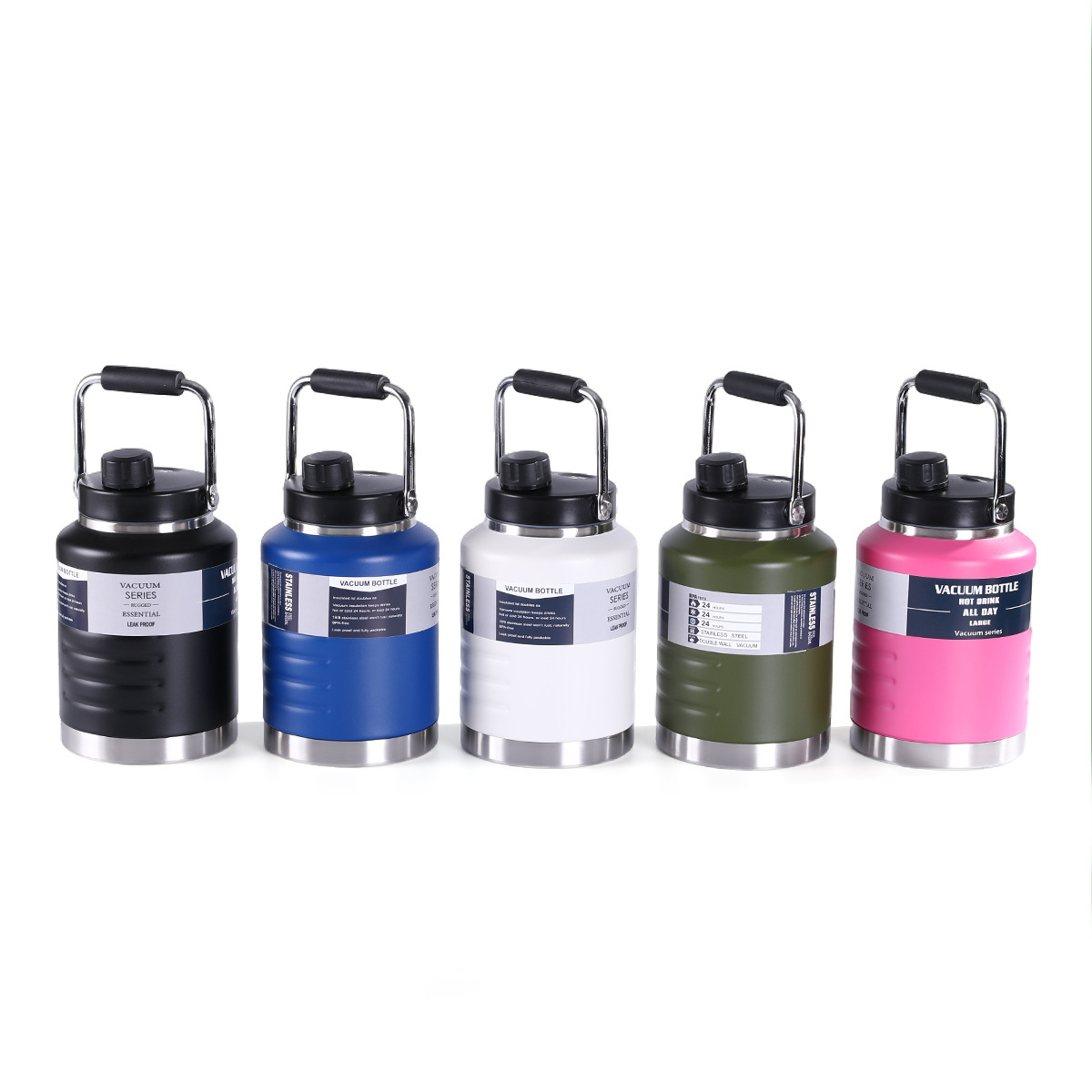 Amazon 304 stainless steel ice bucket, insulated cup, large-capacity hand-held handle, sports water cup, outdoor portable travel kettle Item Picture