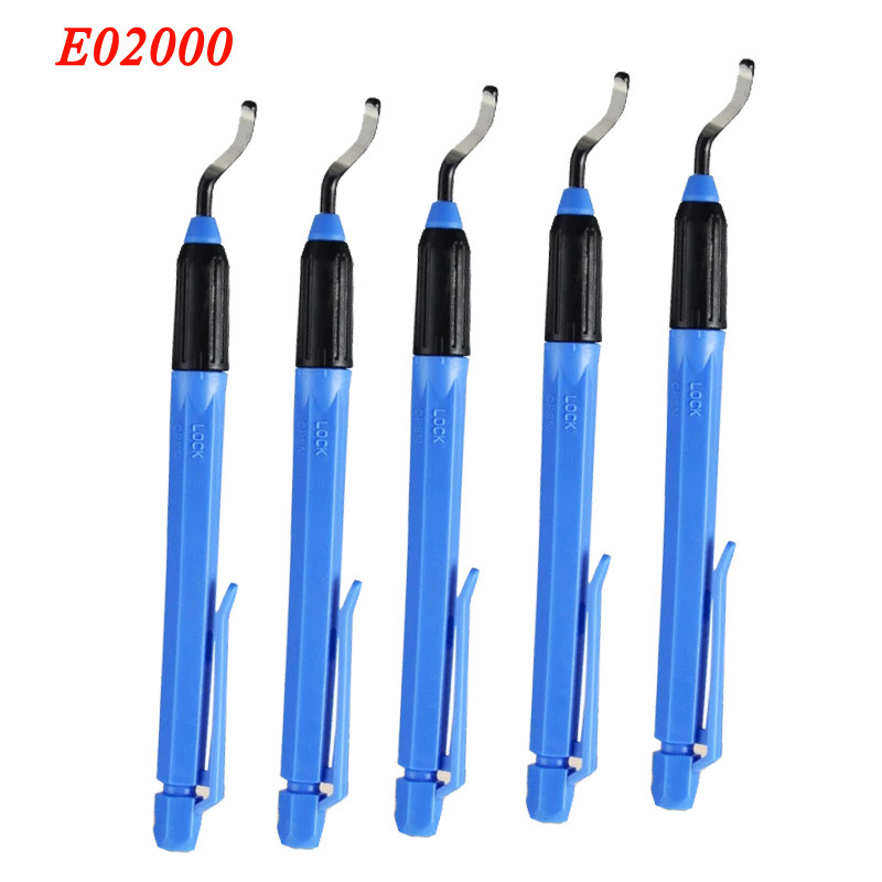 E02000 pen-type hand deburring and trimming knife, plastic and metal scraper trimming tool, chamfering and trimming tool full figure