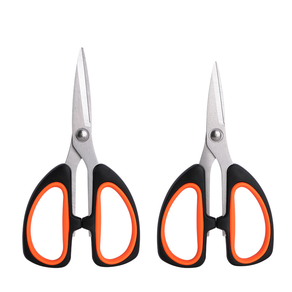 Lin Tai's stainless steel household scissors are suitable for pruning potted plants, cutting clothes, cutting cloth, and office paper-cutting. They are large, labor-saving and anti-slip scissors Item Picture