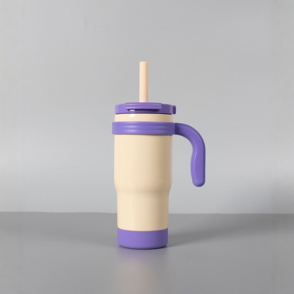 houroffer Amazon's best-selling reduce handle cup, double-layer insulated cup with straw, 20oz car cup Specification drawing