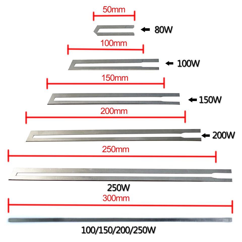 Electric heating knife blade, bendable blade, foam cutting blade, heating sheet, pearl cotton sponge, hot melt blade full figure
