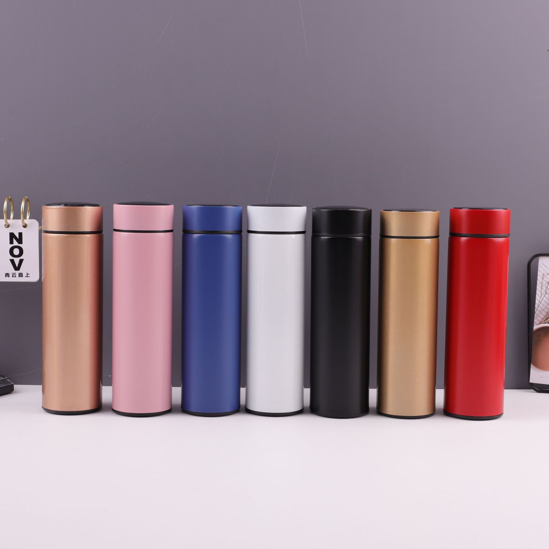 Touch display temperature 304 stainless steel insulated cup, car and household smart cup, portable temperature cup, business gift full figure