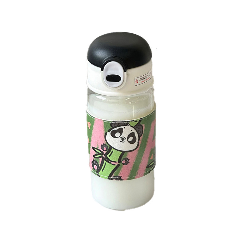 New minimalist and fresh plastic cup for girls, heat-resistant and direct drinking, summer cute, sporty, portable and pop-up lid water cup Item Picture