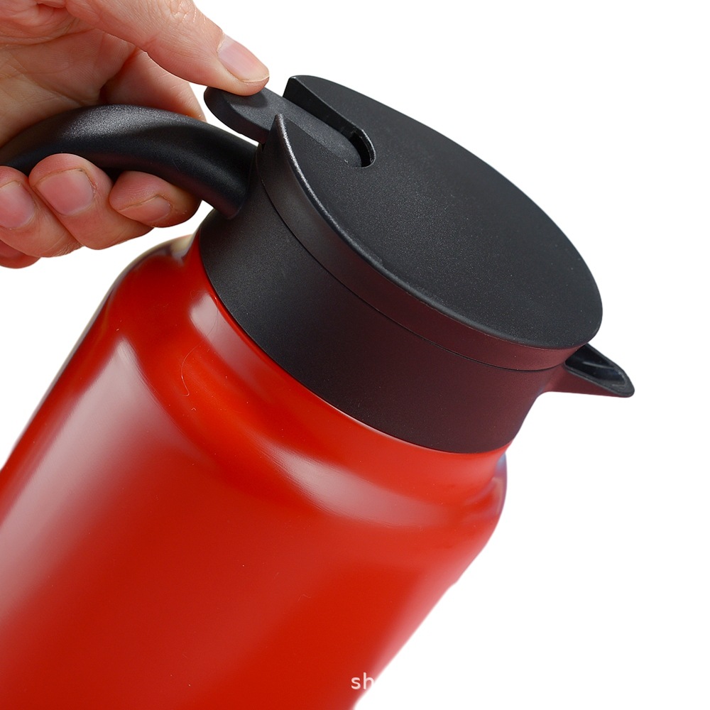 Home, travel and outdoor 304 stainless steel double-layer stewed teapot with tea strainer, 800ML stewed tea cup, cold and heat preservation cup Item Picture