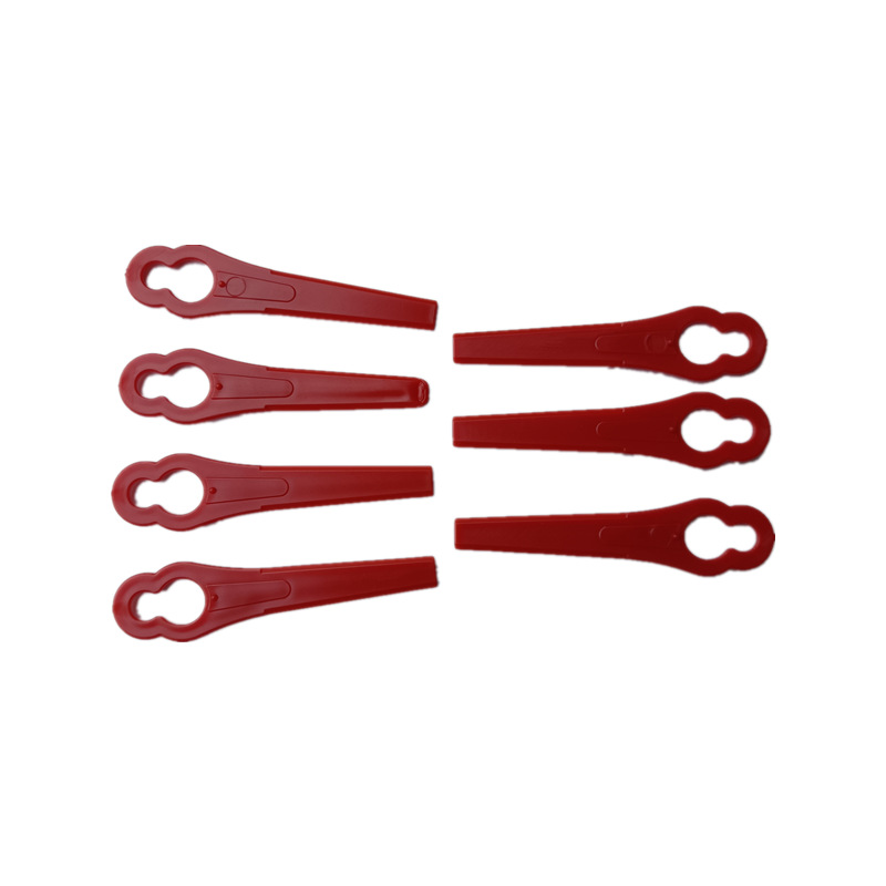 Colored plastic lawn mower blades, courtyard lawn and garden lawn mower, grass cutter plastic blades, gourd-shaped L83 Application Scenario