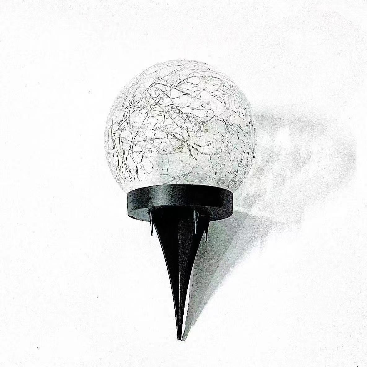 Solar-powered crack lamp outdoor courtyard glass hanging lamp wishing creative decoration Christmas Mason bottle lamp Item Picture