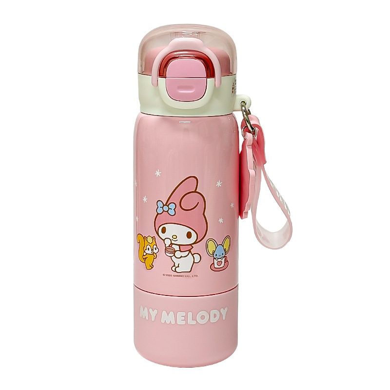 Children's insulated cup 316 Sanrio family Cartoon household student portable stainless steel double drinking cup for girls Item Picture