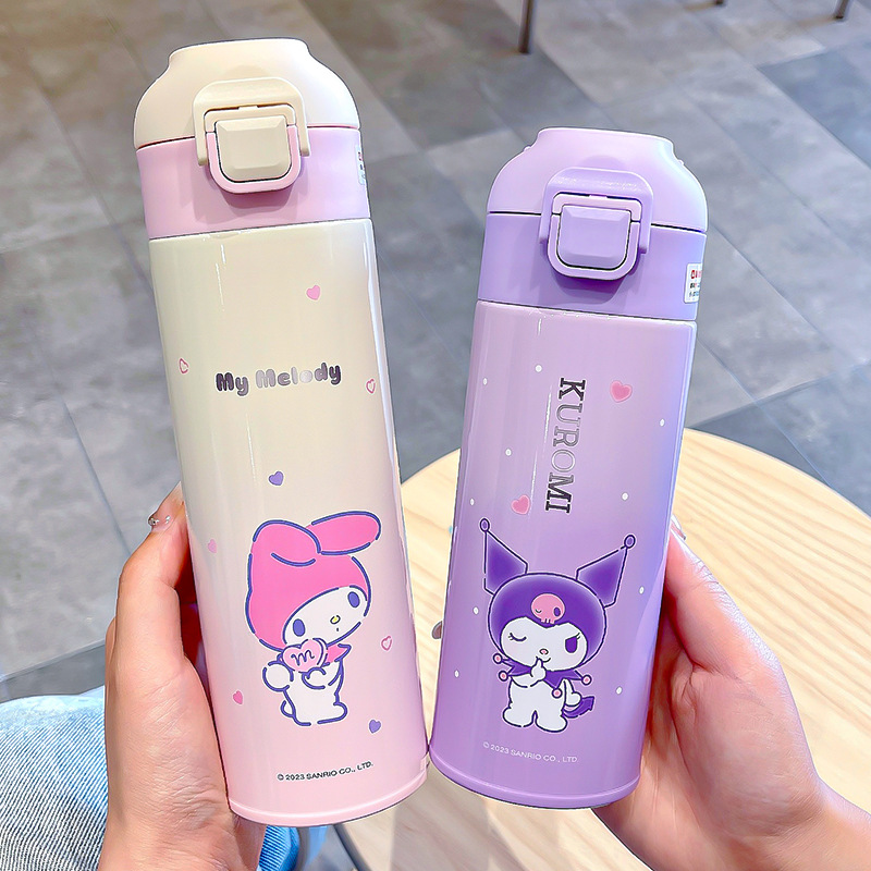 Sanrio official insulated cup for girls, high appearance level, cute water cup, cartoon direct drinking cup, new portable student water cup full figure