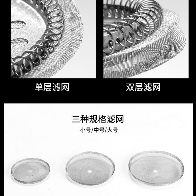 The filter screen is made of 304 stainless steel and can filter coffee with a mesh size of 150 and a fine mesh size of 80 details Picture