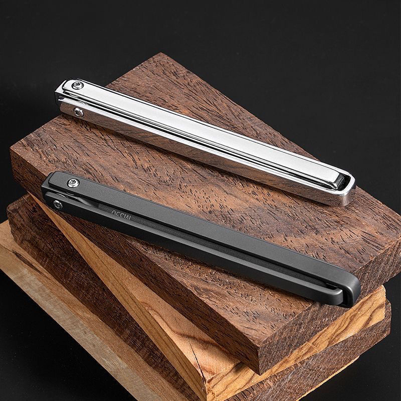 New outdoor knife, window-breaking survival knife, creative portable fruit knife, self-defense folding knife, mini mechanical knife Specification drawing