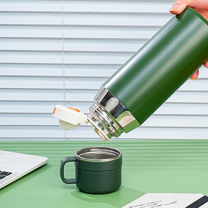Men's stainless steel water cup, tea-water separation, office tea brewing cup, large-capacity multi-functional steeping cup, car water cup details Picture