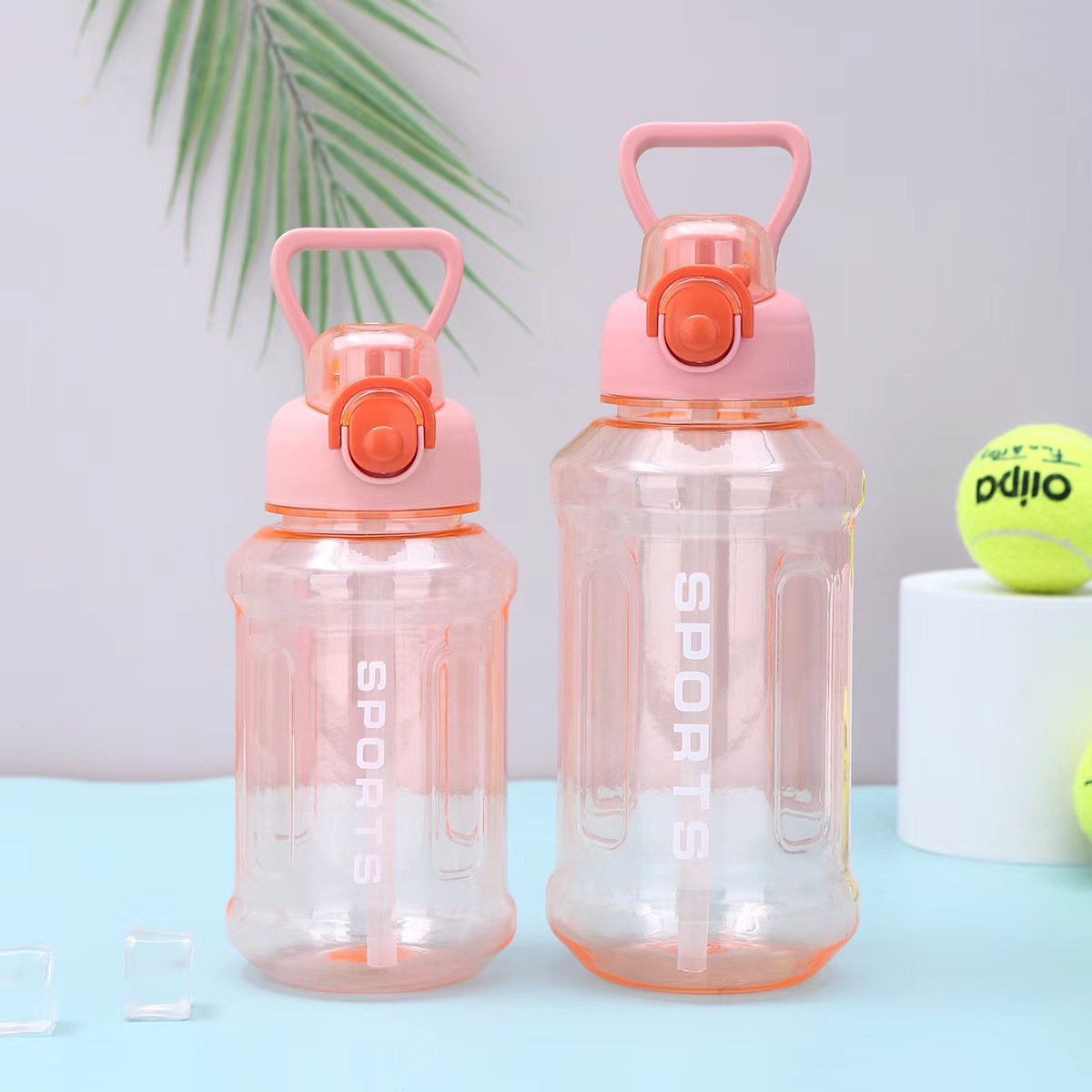 New high-appearation-level ton-ton bucket, large-capacity cup with handle, outdoor sports water cup, food-grade plastic cup Specification drawing