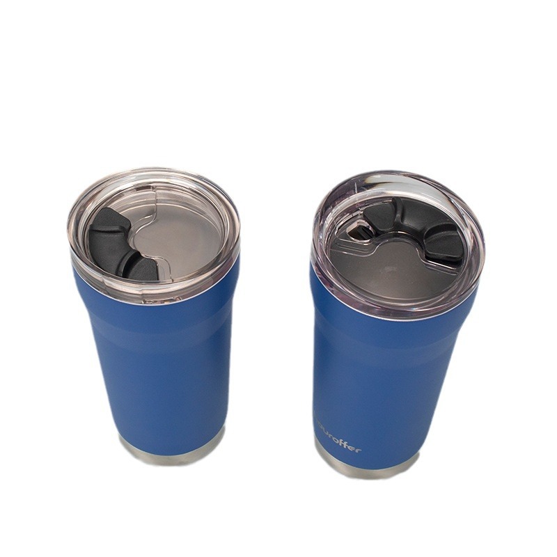 Cross-border best-selling 20oz car cup, stainless steel ice cube cup, side sliding lid, magnetic lid, 20 car cup Item Picture
