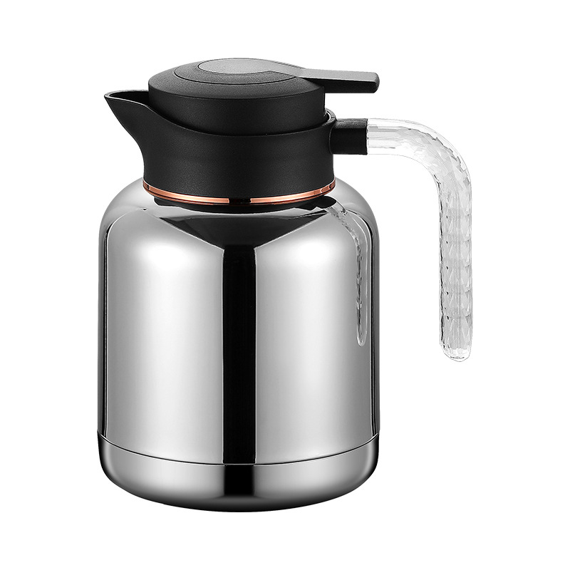 304 Smart temperature-showing insulated kettle, stainless steel stewed kettle, aged white tea stewed kettle with filter, large-capacity thermos kettle Item Picture