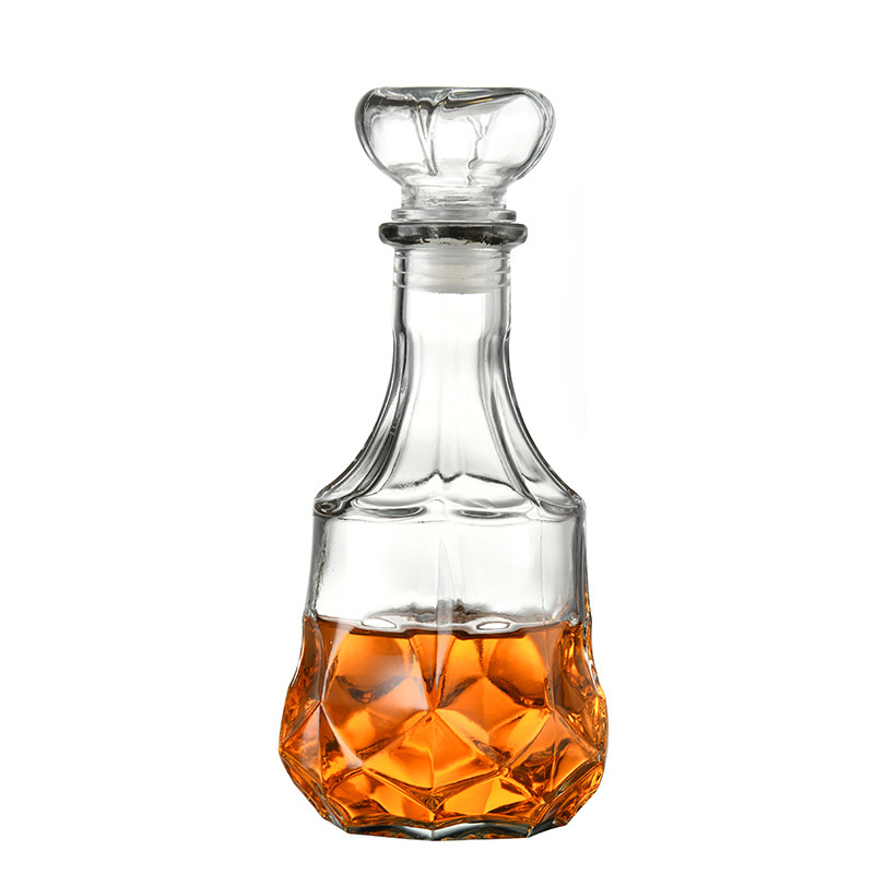 Creative home wine bottles, foreign wine bottles, crystal glass, red and white wine bottles, thick empty bottles, vodka bottles, wine sets Item Picture