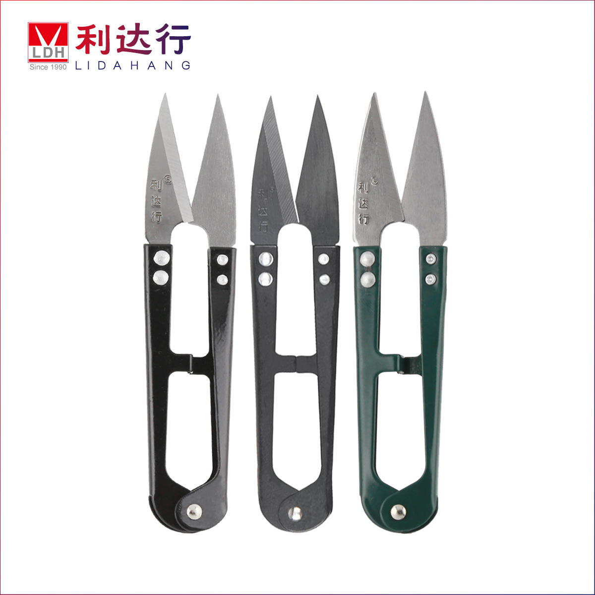 Lida Hang scissors, yarn cutters, small scissors, large scissors, cross-stitch cutters, sharp thread cutters, U-shaped sewing details Picture
