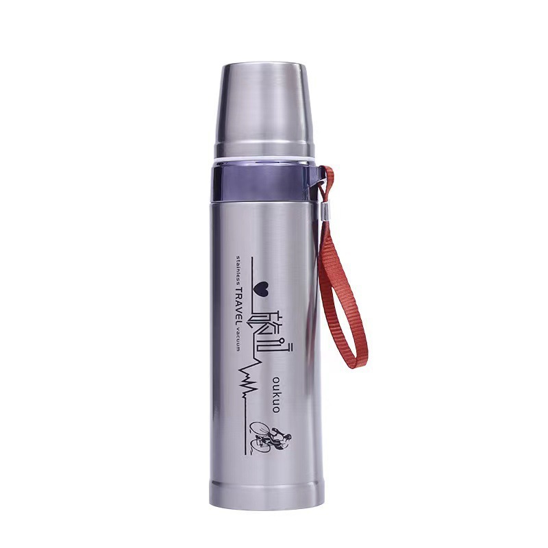 Southeast Asian best-selling iron armor bullet head vacuum insulated cup, large-capacity portable outdoor water cup and water bottle gift printing Item Picture