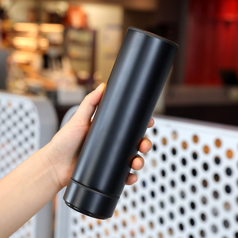 Detachable smart cup, business 304 stainless steel household water cup, temperature-measuring insulated cup, simple and portable tea brewing cup Specification drawing