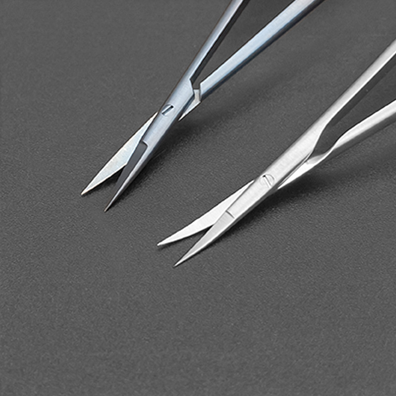 Stainless steel gun-shaped shears, micro-shears, titanium alloy straight head and curved head gun-shaped brain shears, surgical and neurosurgical instruments details Picture