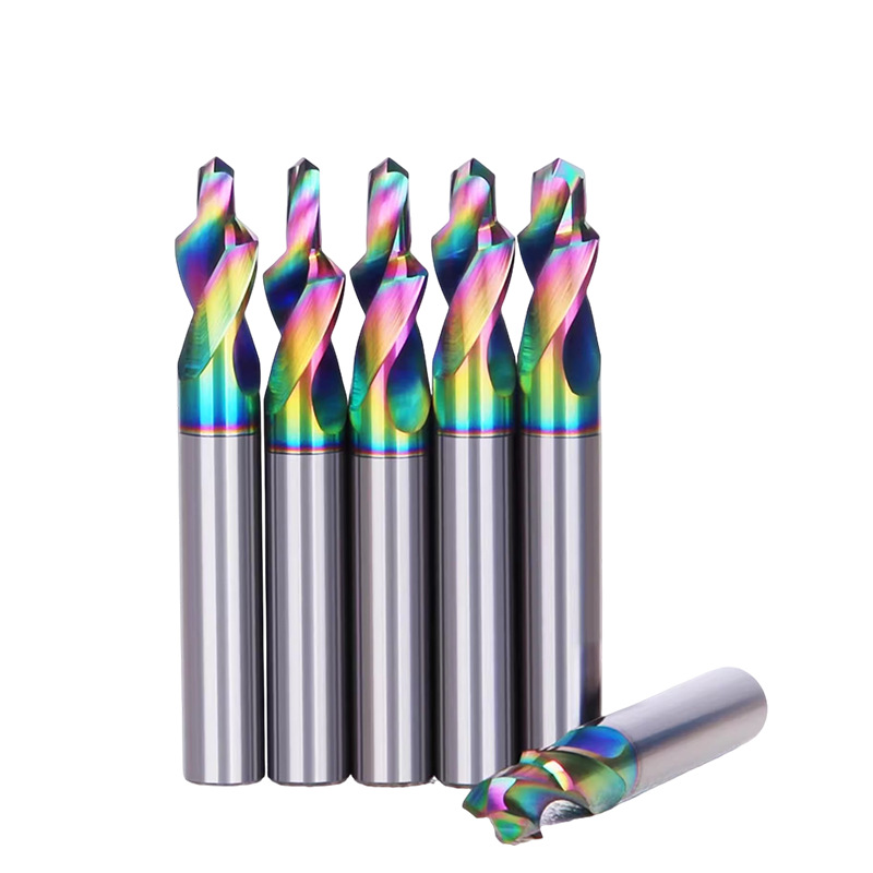 Customized tungsten steel two-step drill, nano-coated aluminum two-step drill, chamfered countersunk hole alloy step drill Item Picture