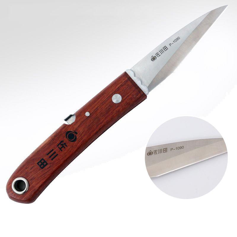 Taiwan Sagawa-tian 1090 folding grafting tool, fruit tree grafting bud splicing knife, Japanese steel-chipped wood tree splicing knife for pruning Item Picture