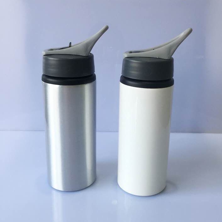 Aluminum large-mouth sports water bottle, cycling water cup, American large-mouth single-layer gift insulated cup, straw, children's student cup full figure
