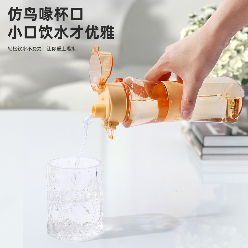 Wholesale plastic fitness and sports water cups from the manufacturer, large-capacity portable outdoor water cups, and narrow-waisted space cups Application Scenario