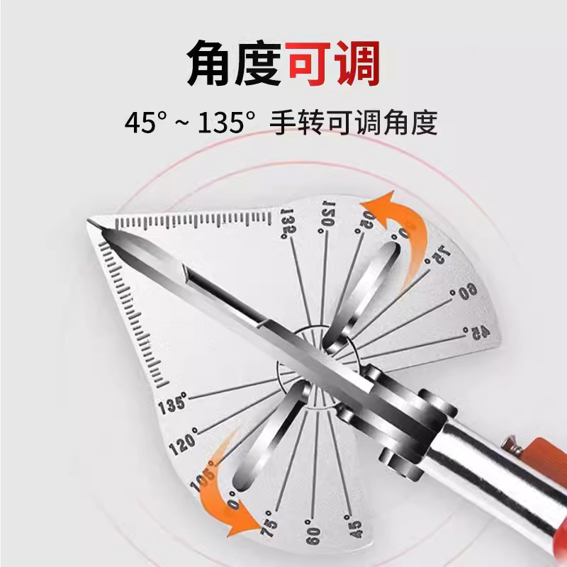 Wire trough Angle cutter, right-angle scissors, 45-degree and 90-degree, universal multi-functional U-shaped edge banding, woodworking clamps, fasteners, pliers Application Scenario