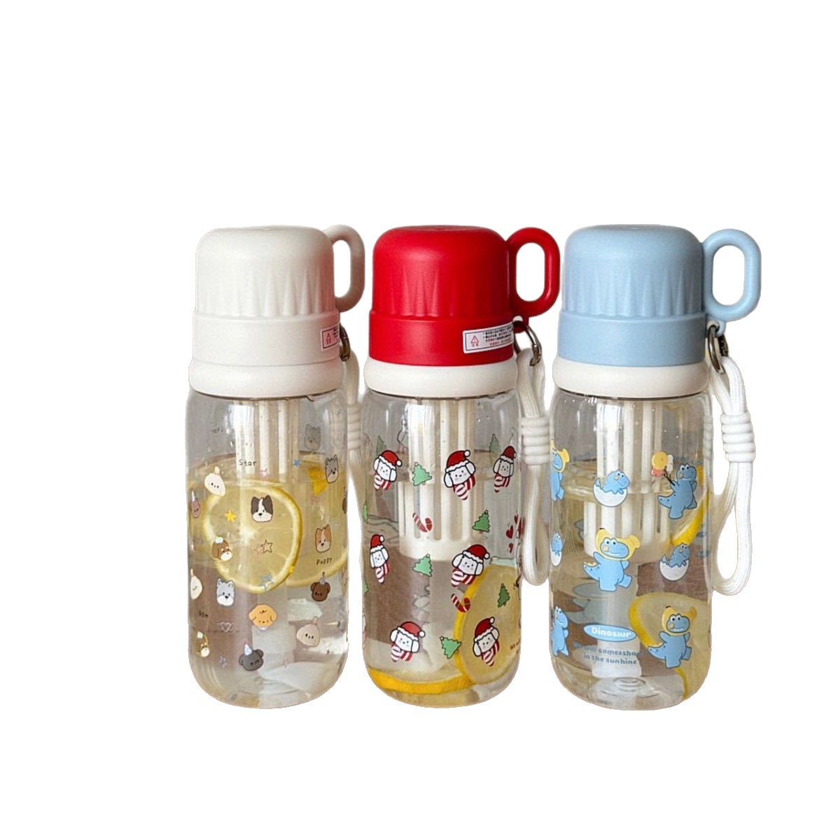 Summer Dual-drink Portable Cup 2025 New Style Simple Girls large-capacity straw Cup, large-capacity heat-resistant and anti-drop cup Item Picture