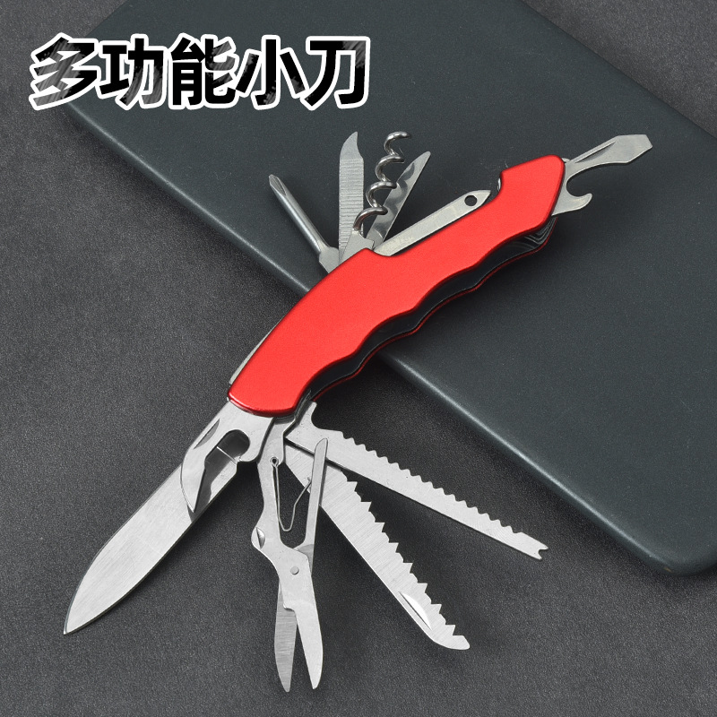 Factory wholesale multi-functional knives, outdoor tool knives, folding multi-purpose combination knives and scissors, stainless steel emergency equipment details Picture