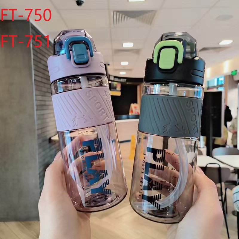 New sports large-capacity letter printed straw plastic cup, fitness outdoor student water cup, portable and portable cup details Picture
