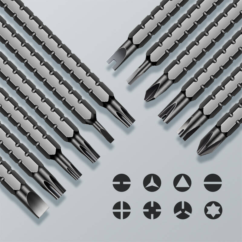 Ratchet multi-functional screwdriver set, strong magnetic screwdriver head, double cross, straight and irregular-shaped telescopic small radish head screwdriver Application Scenario