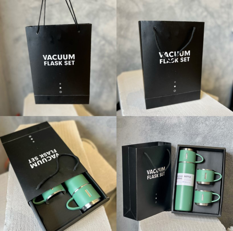 Customized stainless steel insulated cups, business gifts, double-lid hand-held gift box sets, wholesale Spring Festival gifts details Picture