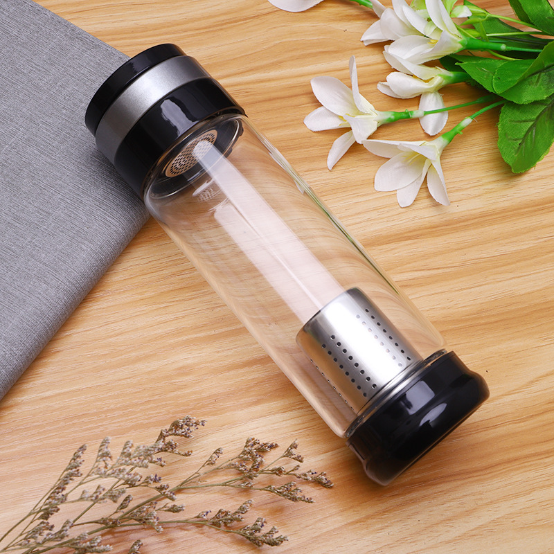 Wading Tomalin hydrogen-rich cup, tea-water separation glass cup, office tea cup, outdoor portable car water cup manufacturer Application Scenario