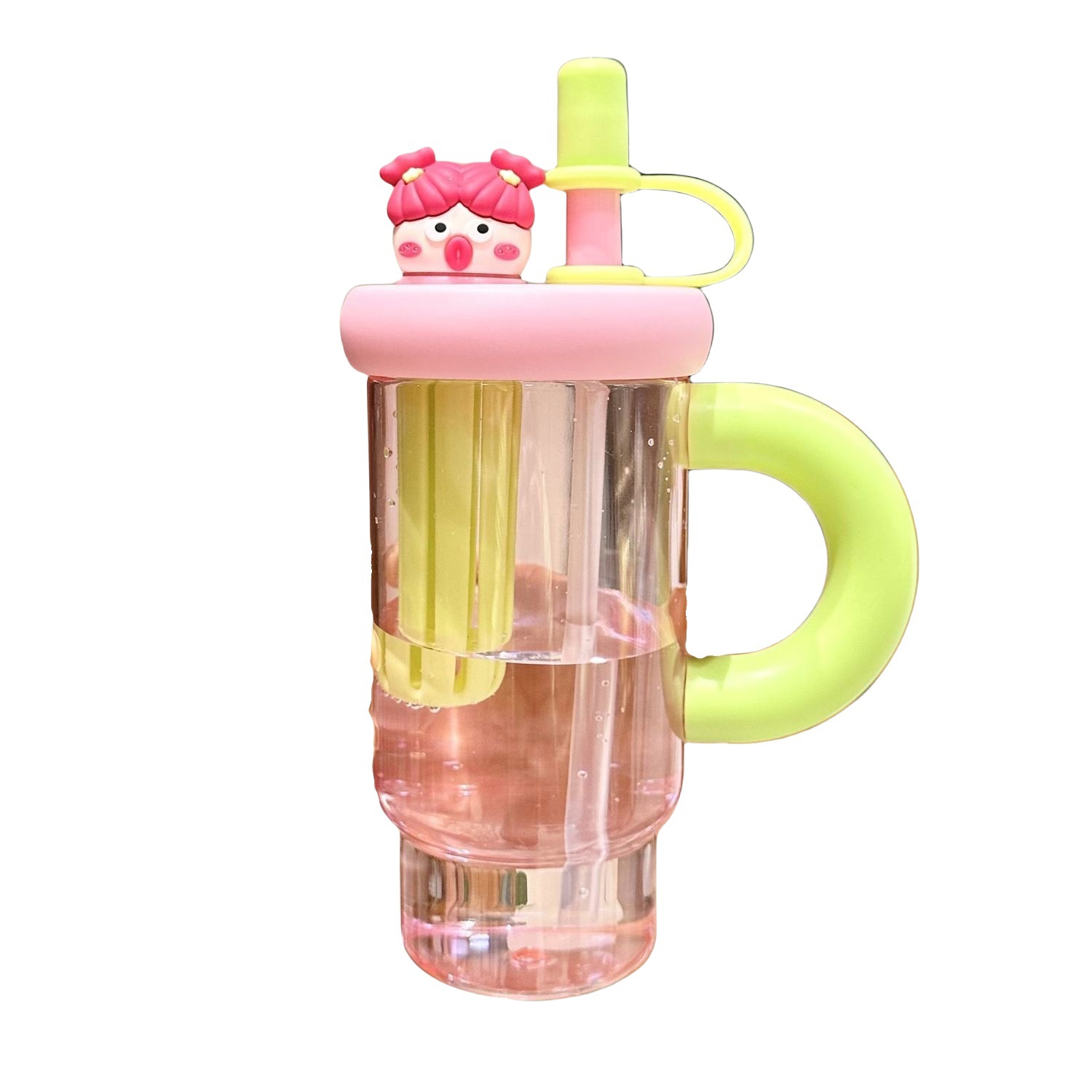 2025 New style water cup, ins high appearance level, portable water cup for male and female students, large capacity with handle, tea storage cup Item Picture